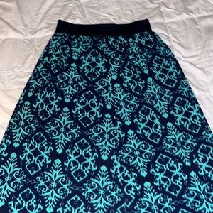 Printed maxi skirt